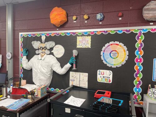 image of Benton Elementary STEM materials in a classroom