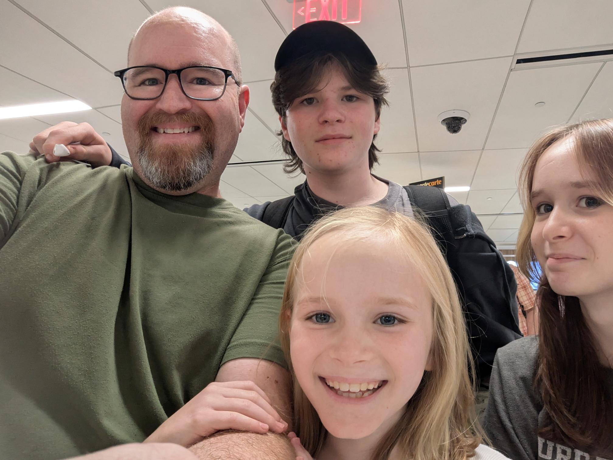 Brad Dyer and family A photo of Brad Dyer with his 3 children