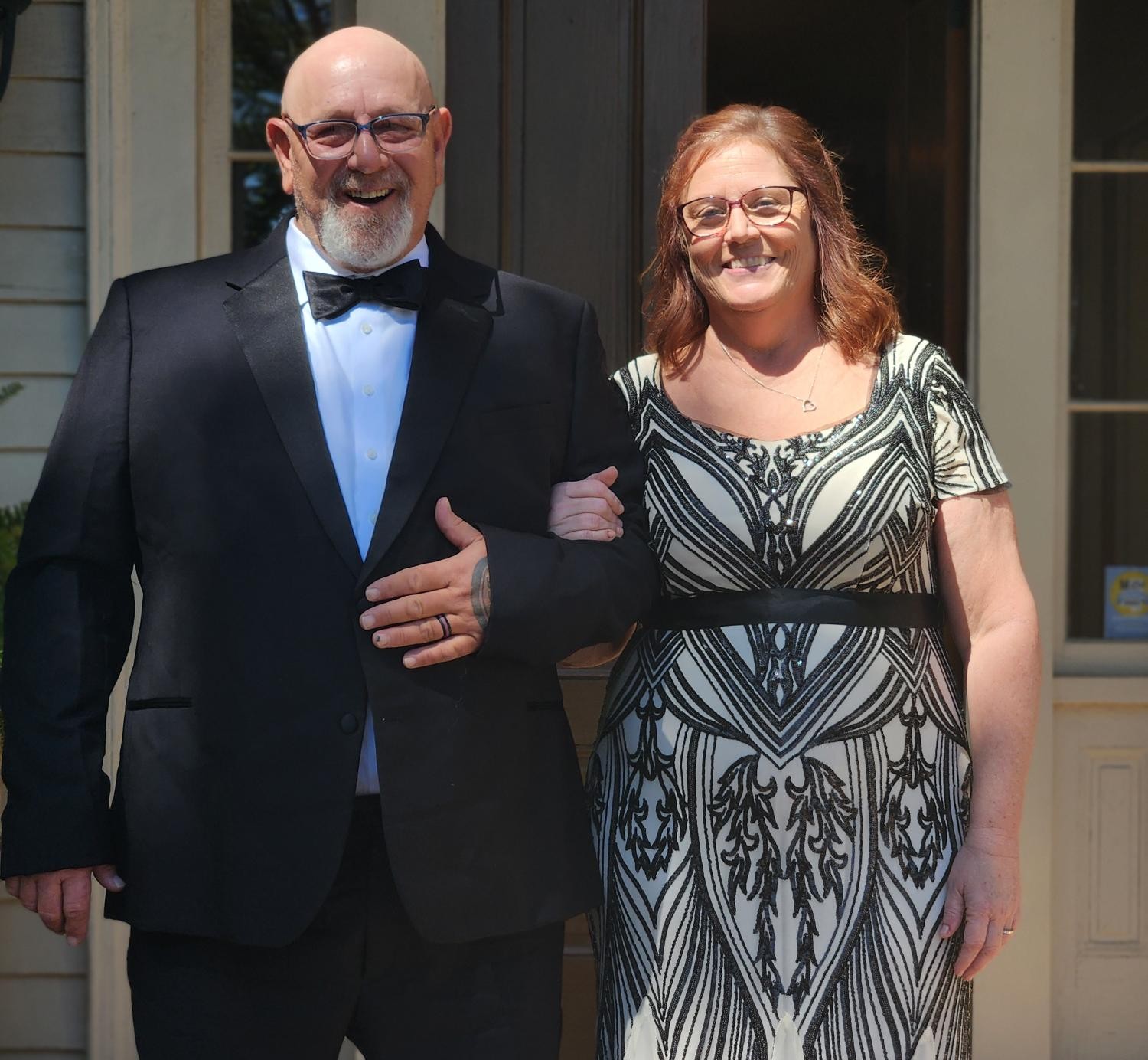 Tracy Lowe with her husband, John Mark